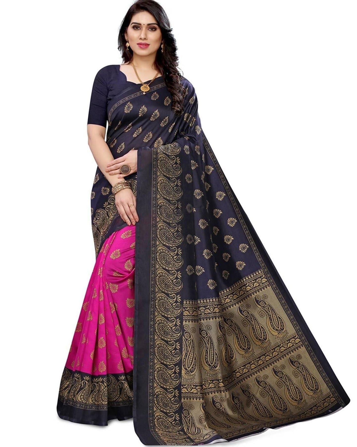 Elegant  Printed Art Silk Sarees