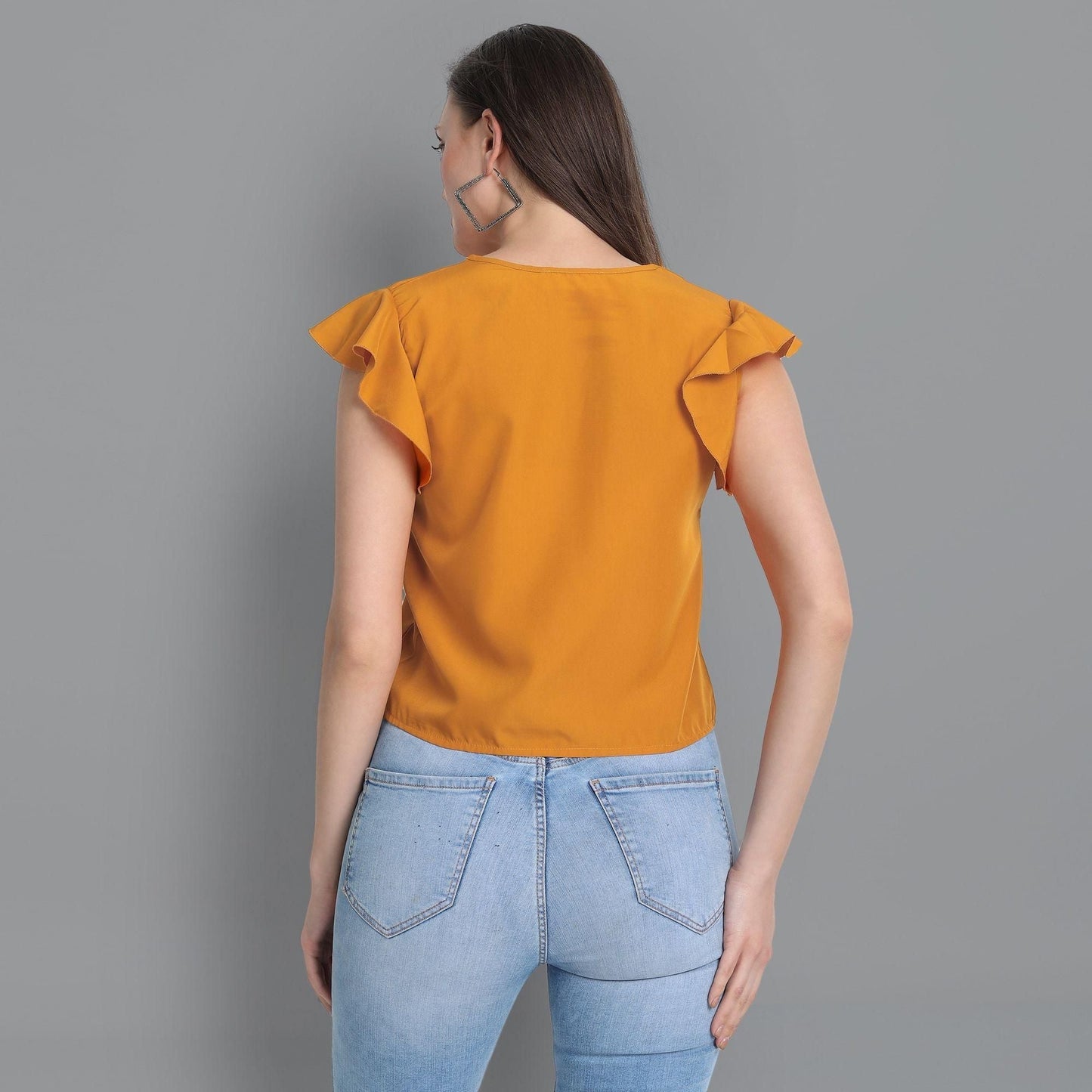 Women's Crepe Solid Tops