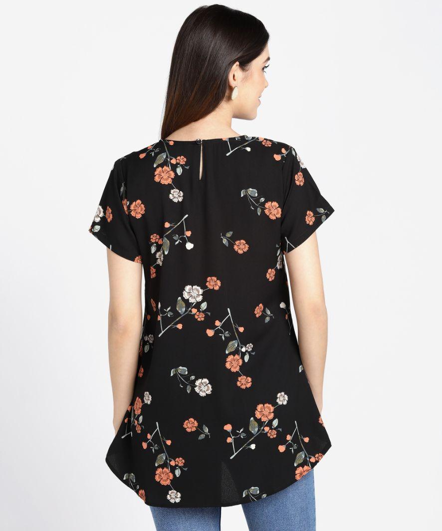 Women's Crepe Floral Print Top