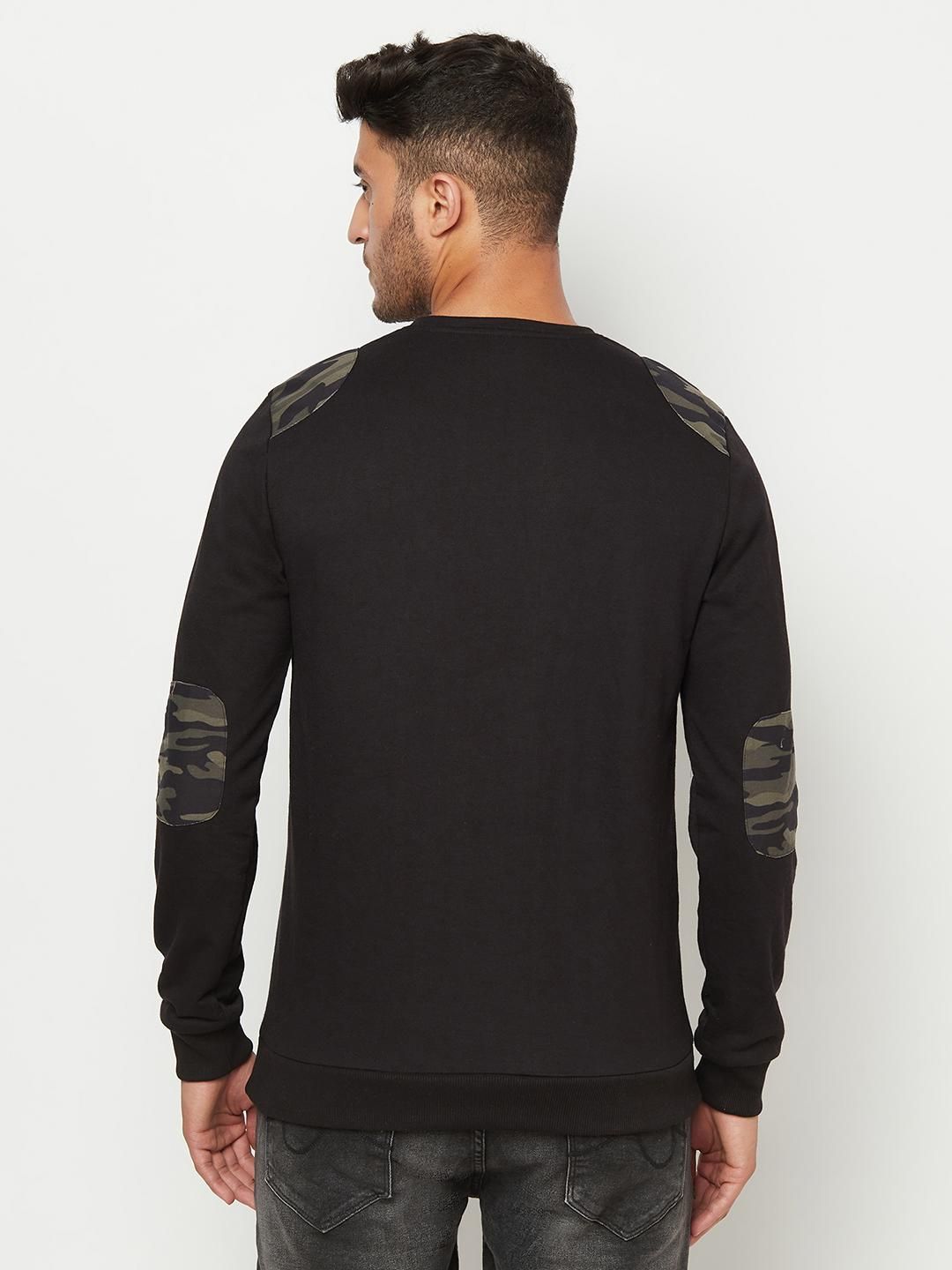 Fleece Solid Full Sleeves Mens Sweatshirts