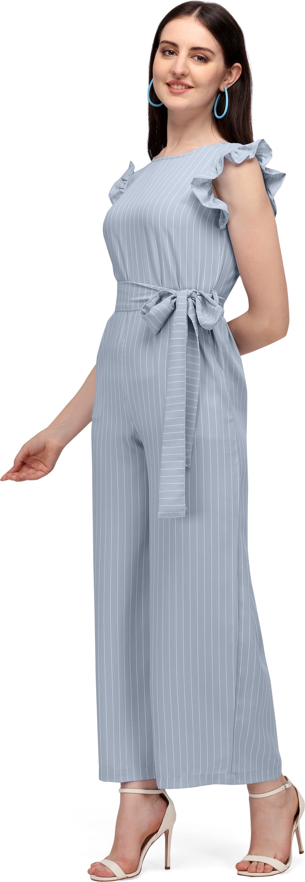 Women's Trendy Striped Crepe Jumpsuit