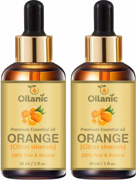 Oilanic Premium Orange Essential Oil Combo pack of 2 bottles of 30 ml(60 ml)