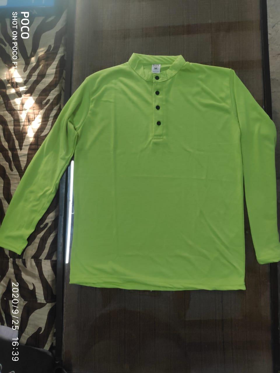 Cotton Blend Solid Full Sleeves T-Shirt